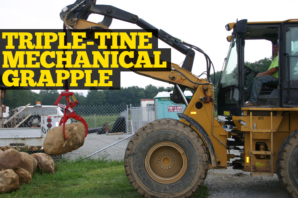 Triple-Tine Mechanical Grapple