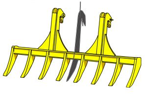 Dozer Moldboard Rake