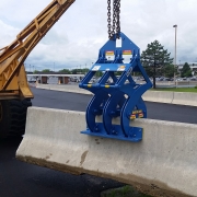 Moving Precast Barrier at Airport