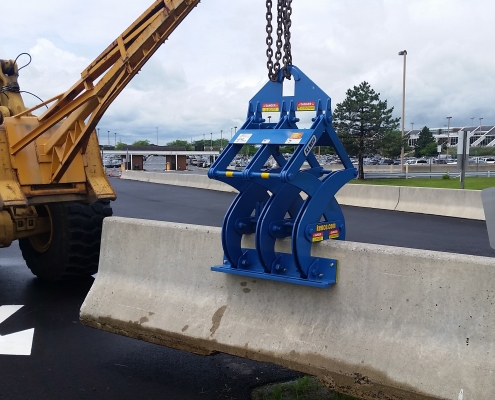 Moving Precast Barrier at Airport