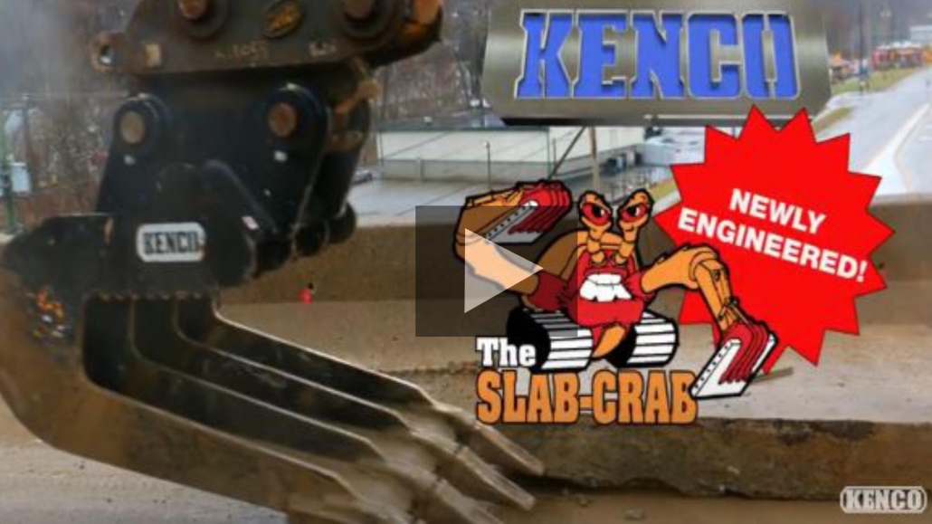 Kenco Slab Crab, Concrete Slab Removal Bucket