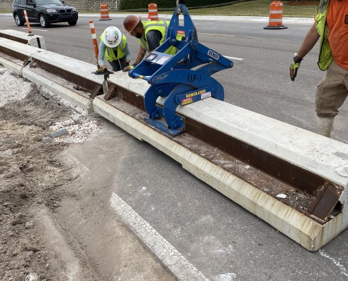 Florida FL DOT Wall Curbing