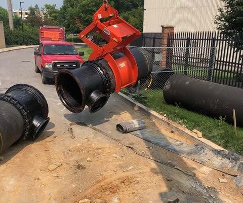 pipe lift in action