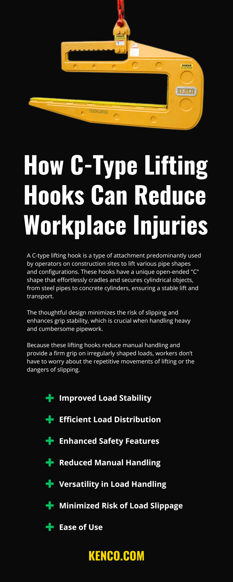 How C-Type Lifting Hooks Can Reduce Workplace Injuries