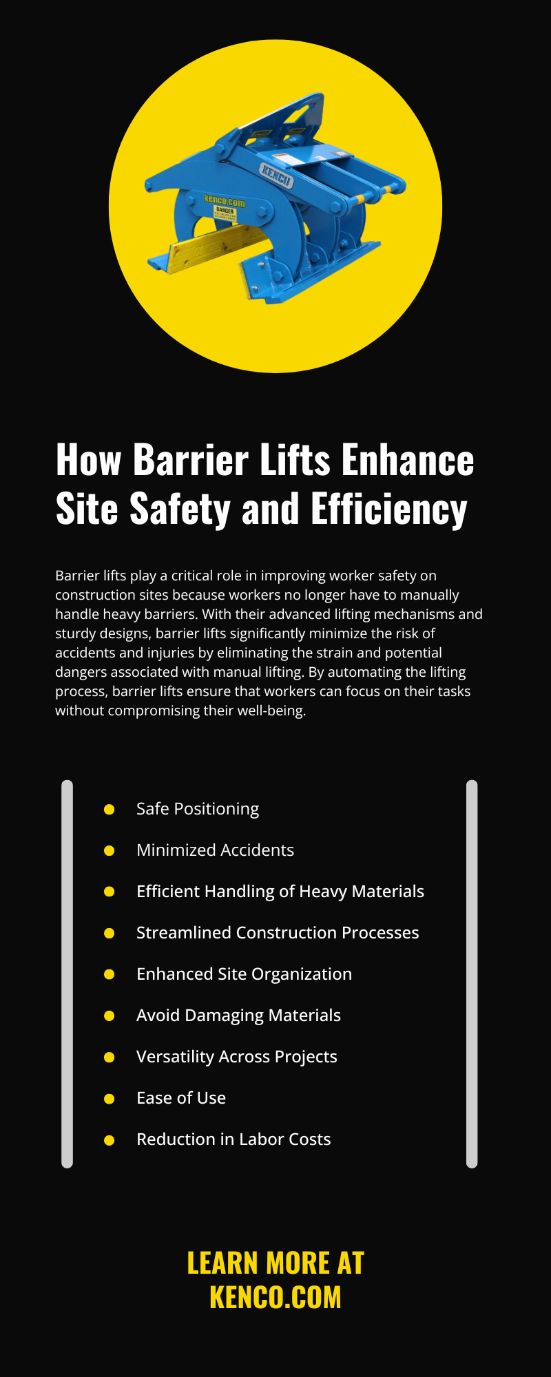 How Barrier Lifts Enhance Site Safety and Efficiency