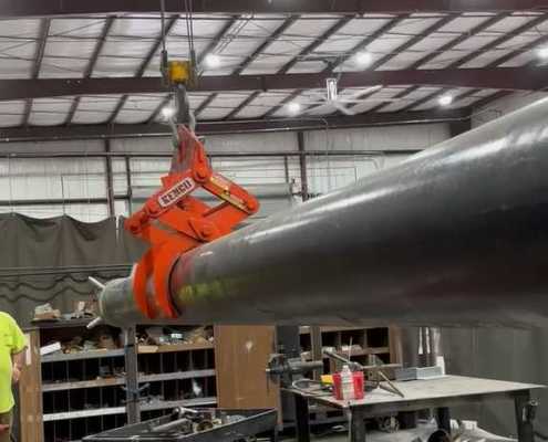 industrial application for a kenco pipe lifting device
