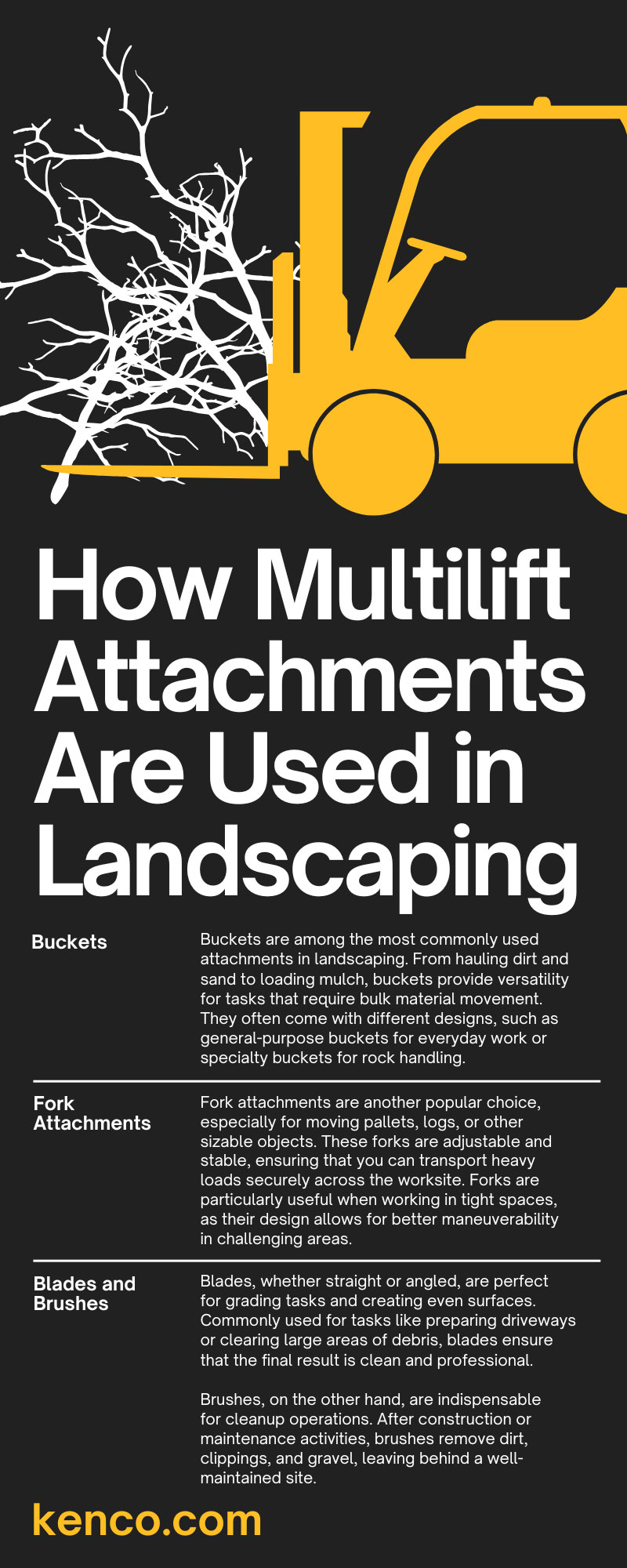 How Multilift Attachments Are Used in Landscaping